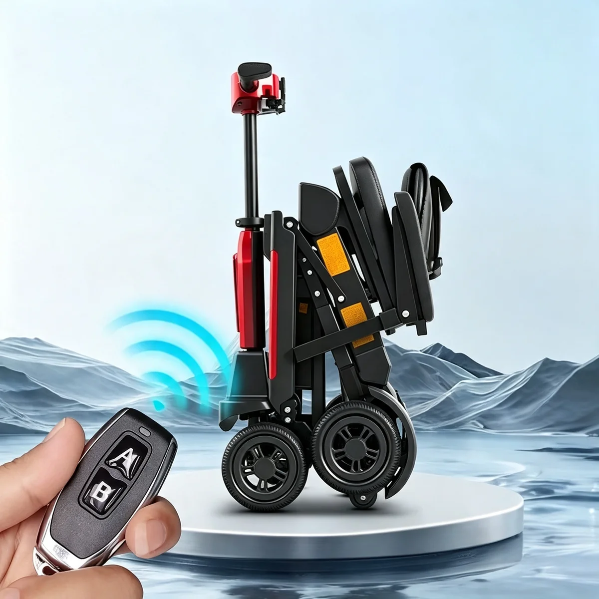FoldScoot FS-T3 4-Wheel Travel Mobility Scooter