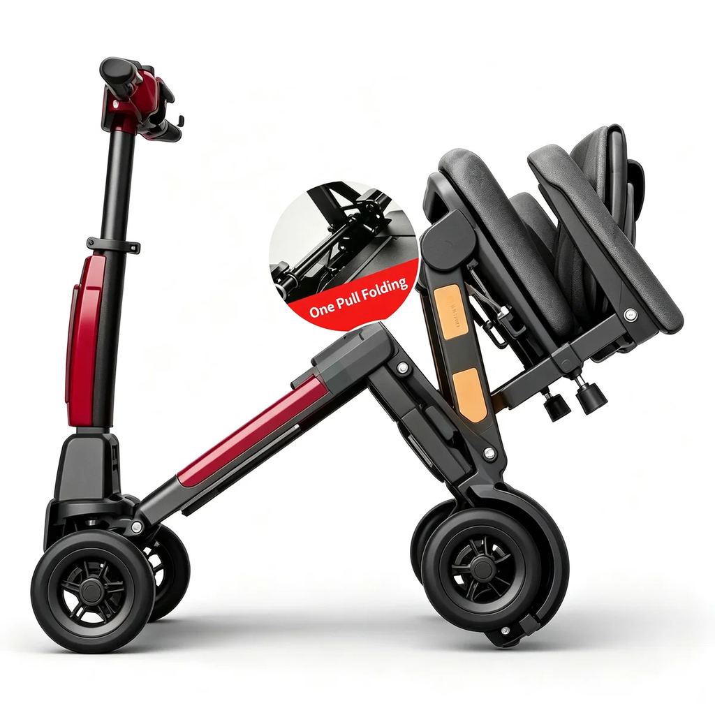 FoldScoot FS-T3 4-Wheel Travel Mobility Scooter