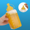 20oz & 12oz Squeeze Condiment Bottle Set, Wide Mouth Dispenser for Sauces & Oil