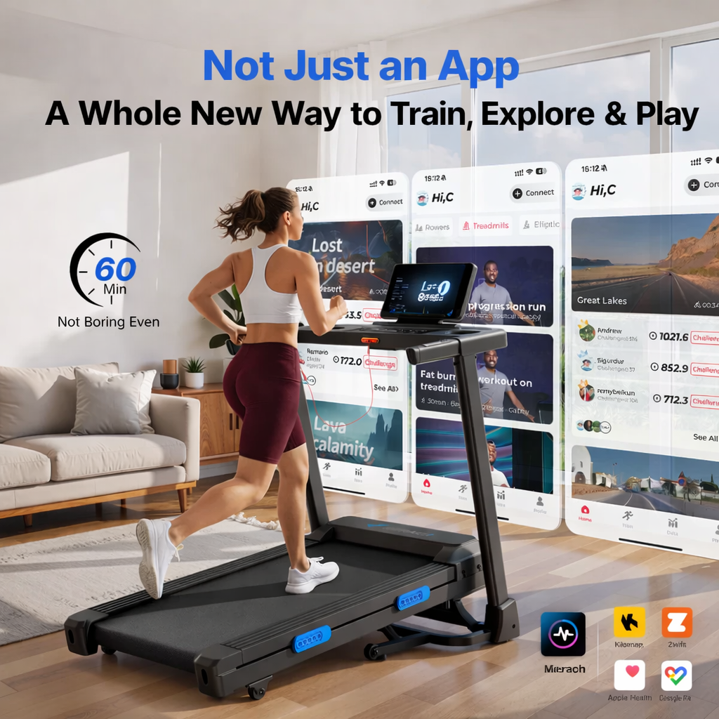 T12 Foldable Treadmill Pro with 15% Auto Incline