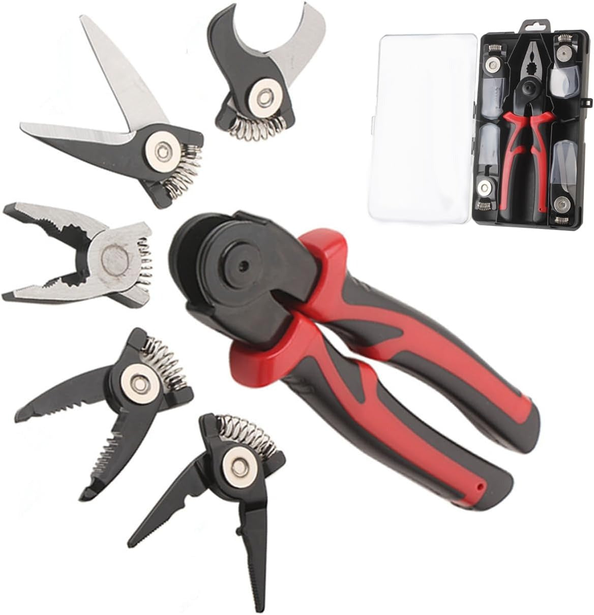 5‑in‑1 Multifunctional Wire Pliers, Stripper Cutter Crimping Iron Sheet Scissors